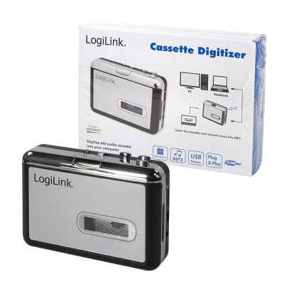 LogiLink UA0156 1-Disc Cassette Recorder Black, Silver