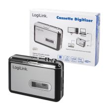 LogiLink UA0156 1-Disc Cassette Recorder Black, Silver