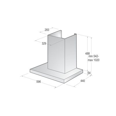 6. GORENJE WHT66236B hood