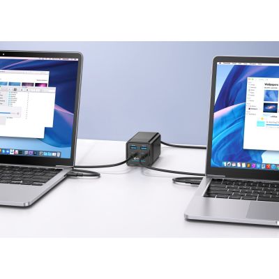 6. eSTUFF ES635200 Mobile Charger Laptop Black AC Fast Charging Internal