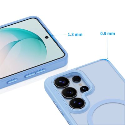 4. Tech-Protect Magmat MagSafe Case for Samsung Galaxy S26 Ultra - Matte Blue