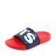 2. Levi's June L women's slides navy blue and red VPOL0239S-0290