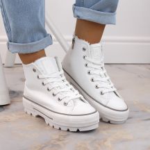Sneakers insulated on the platform Big Star W INT1903A white