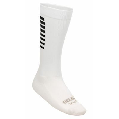 SELECT white long soccer training socks
