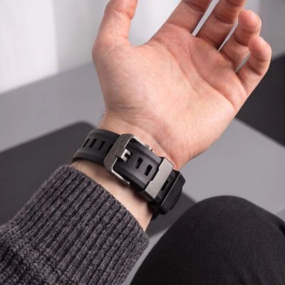 7. Tech-Protect Motion Strap for Garmin Fenix 5X / 5X Plus / 6X / 6X Pro / 7X / 8 / 8 Pro / 9 / 9 Pro (51 mm) – Black