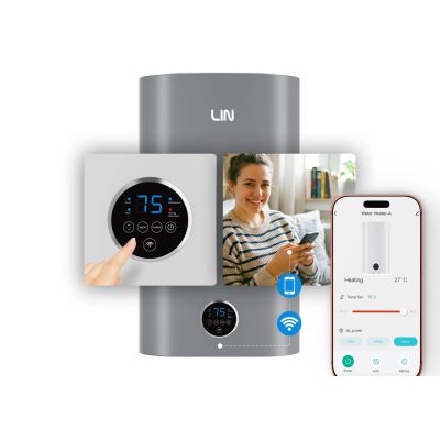 7. Electric boiler LIN LIFVD1SMGY 80L UNIVERSAL gray WiFi