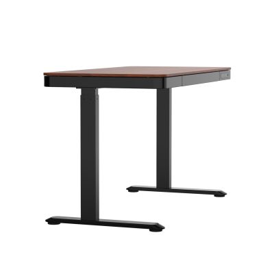 5. Activejet ET119W-C Electric Height Adjustable Desk, Black/Walnut. Tabletop dimensions: 140 x 70 cm.