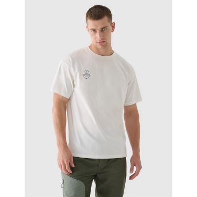 Smooth unisex oversize T-shirt 4F 4FRAW24TTSHU2672-12S