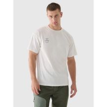 Smooth unisex oversize T-shirt 4F 4FRAW24TTSHU2672-12S