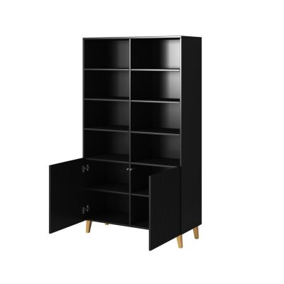 2. PAFOS shelf 100x40xH176.5 black matt