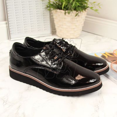 5. Leather lacquered shoes Filippo W PAW174 black