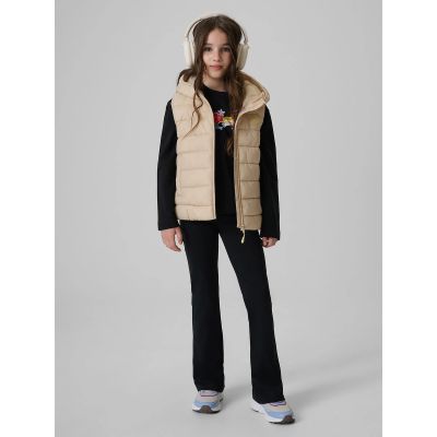 3. Girls' vest with synthetic filling 4F 4FJRSS26TVJAF396-83S