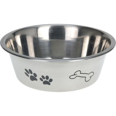 6. DOG BOWL STAINLESS STEEL 24CM