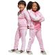 adidas Seasonal Essentials Tiberio 3-Stripes Fleece Tracksuit for Kids Pink JI6206