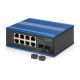 5. Industrial Ethernet Switch 8+2 -Port Gigabit PoE Switch 8 Port GE PoE RJ45, 2 GE SFP Port