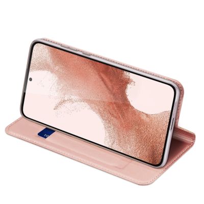 6. Dux Ducis Skin Pro case for Samsung Galaxy S23+ flip cover card wallet stand pink