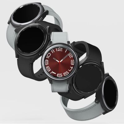 6. Ringke Slim 2-pack Case for Samsung Galaxy Watch 6 Classic 43mm - Black and Clear