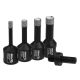 Set of vacuum brazed diamond cores 6, 8, 10, 12 mm + adapter