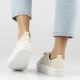 6. Women's mesh sneakers on the platform, beige, Filippo DTN7855