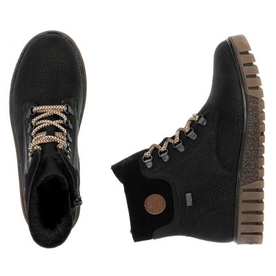 30. Waterproof black women's hiking ankle boots Rieker Y3433-00