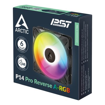 7. ARCTIC Freezer P14 Pro Reverse A-RGB - 3 Pack Computer Case Fan 14 cm Black 3 pcs.