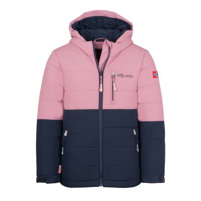 Trollkids Kids Hemsedal Snow Jacket XT ski winter jacket pink/navy blue (513-232)
