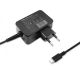 6. QOLTEC WALL CHARGER 65W | 5-20V | 3-3.25A | USB TYPE C | PD | BLACK