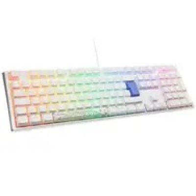 11. Ducky One 3 Classic Pure White Gaming Keyboard USB German White