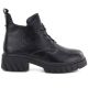2. Women's leather ankle boots on a black platform M.Daszyński SFY2502-11ac