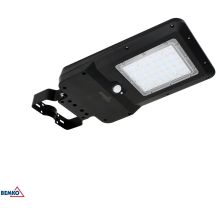 LED SOLAR STREET LIGHT BEMKO SOLGER 20W 3000LM 3000/4000/6000K IP65 BLACK PIR