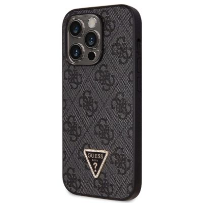 2. Guess GUHCP14LP4TDSCPK case for iPhone 14 Pro - black Crossbody 4G Metal Logo