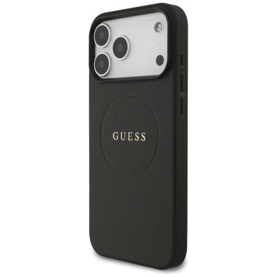 2. Guess Grained Ring MagSafe case for iPhone 17 Pro Max - black