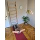 78. WOODEN PULL-UP LADDER WITH DESK BENCHK 112
