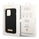 8. Guess GUHMP14LSBPLK iPhone 14 Pro 6.1" black/black hard case Silicone Logo Plate MagSafe