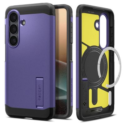 2. Spigen Tough Armor Mag MagSafe Case for Samsung Galaxy S26+ - Purple