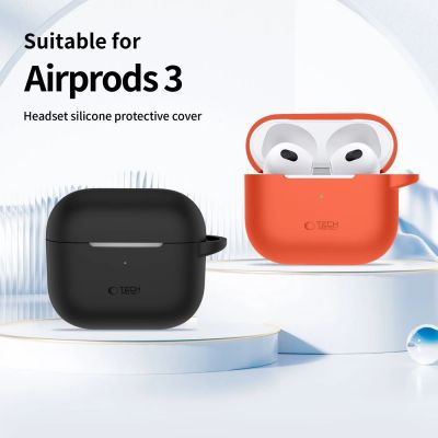 3. Tech-Protect Silicone Hook Case for Apple AirPods 3 - Pink