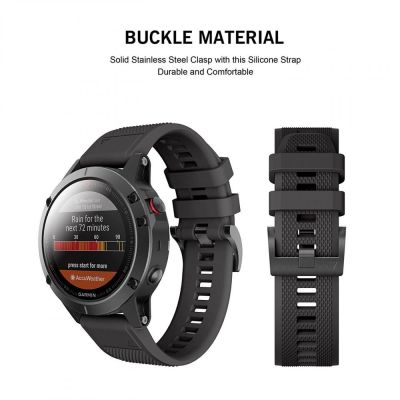 2. Tech-Protect Smooth Strap for Garmin Fenix 3 / 5X / 3HR / 5X Plus / 6X / 6X Pro / 7X - Black