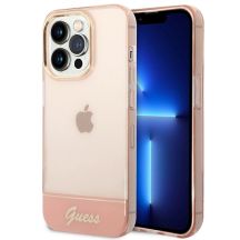 Guess Translucent iPhone 14 Pro Max 6.7" Case - Pink