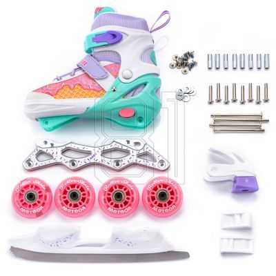 30. Inline skates Meteor 4in1 Cream M 34-37 10142