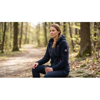 7. Geographical Norway Women’s Fleece Jacket UPALOOD BLACK DB LADY 047-1 (WZ4195F/GN-BLACK)