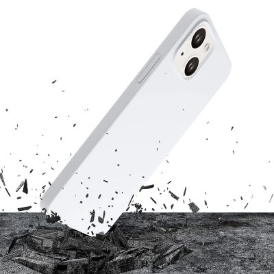 3. 3mk Hardy Silicone MagCase for iPhone 14 Plus - White