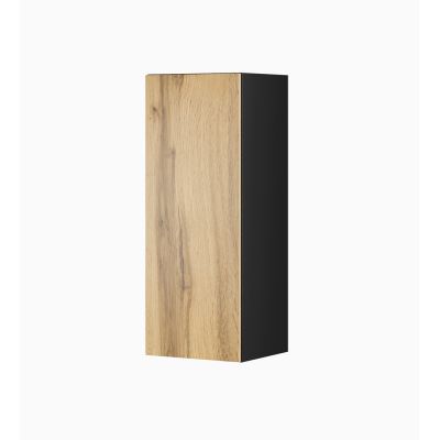 VIGO '90' display cabinet, full, 90/35/32, black/wotan oak