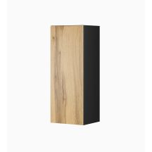 VIGO '90' display cabinet, full, 90/35/32, black/wotan oak