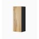 VIGO '90' display cabinet, full, 90/35/32, black/wotan oak