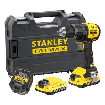 3. Stanley SFMCD716D2T-QW 1900 RPM Drill Central Locking Black, Yellow