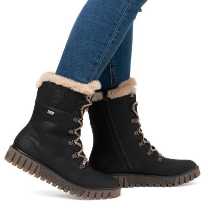 26. Rieker W Y3424-00 RKR745 Fur Ankle Boots
