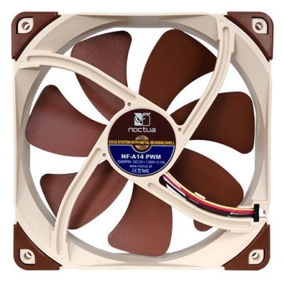 4. NOCTUA 140mm NF-A14 PWM SSO2 Fan, AAO Frame