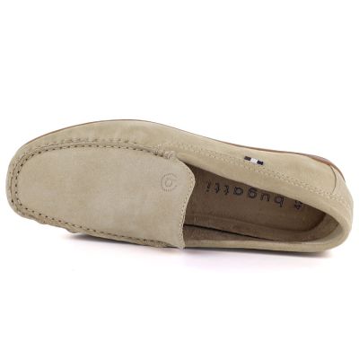 3. Men's beige leather loafers Bugatti TT153108