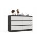 2. M6 MALWA CHEST OF DRAWERS 120CM ANT/WHITE SET