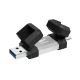 2. Silicon Power C51 256GB USB-A USB-CSilver